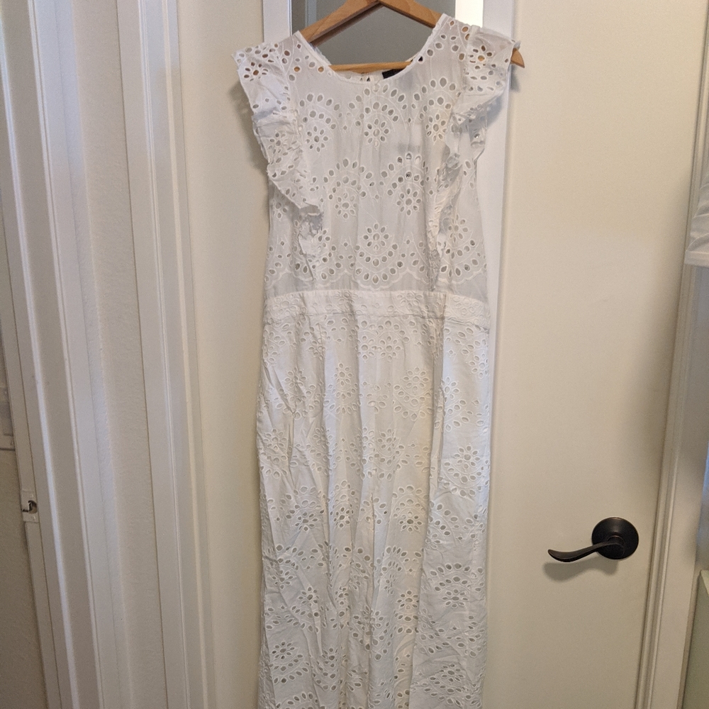 White Lacy Jumpsuit